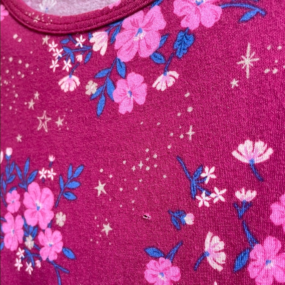 CARTERS UGC Girls Size 7 Floral Long Sleeve Dress Tulle Tiered Skirt - Picture 4 of 10